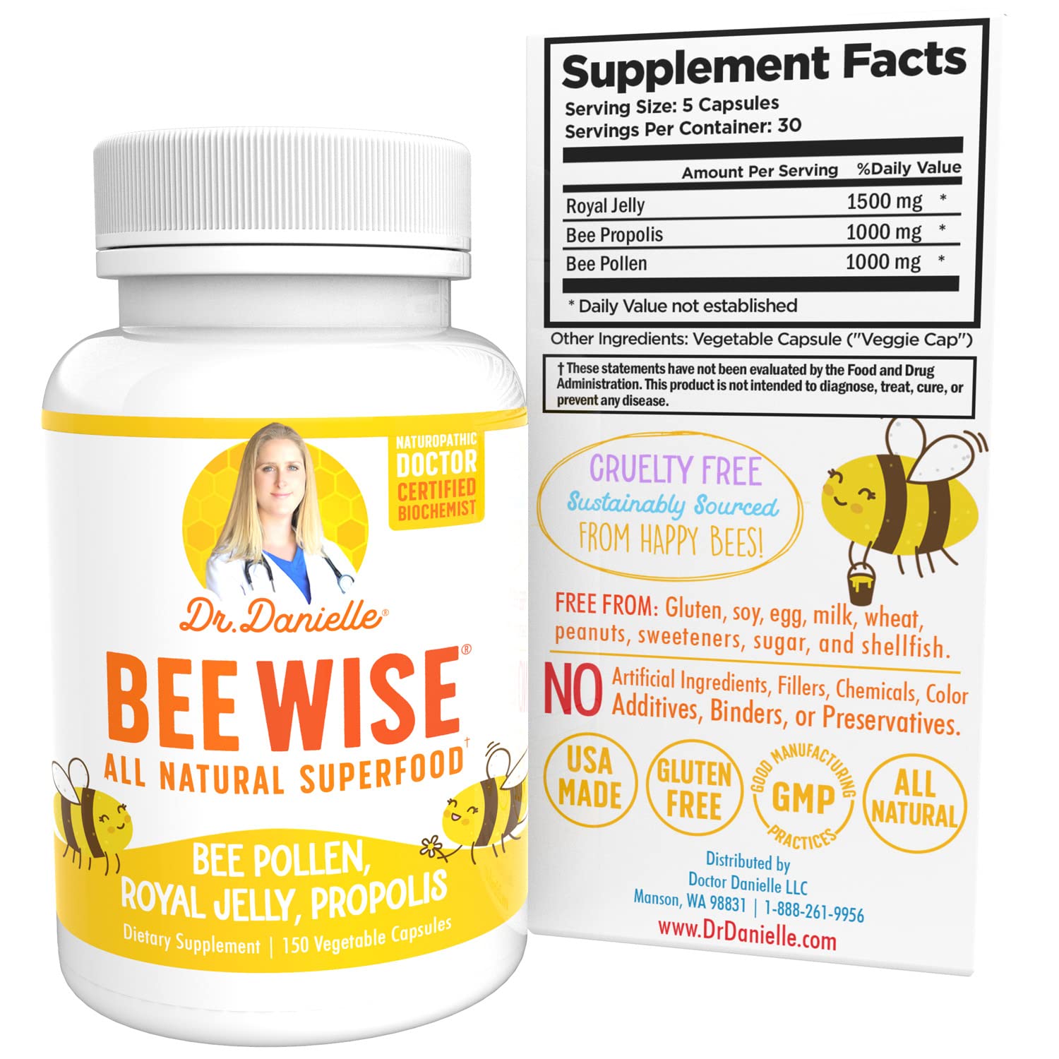 Foto 4 | Complementa El Polen De Abeja Dr. Danielle Bee Wise Con Jalea Real - Venta Internacional.