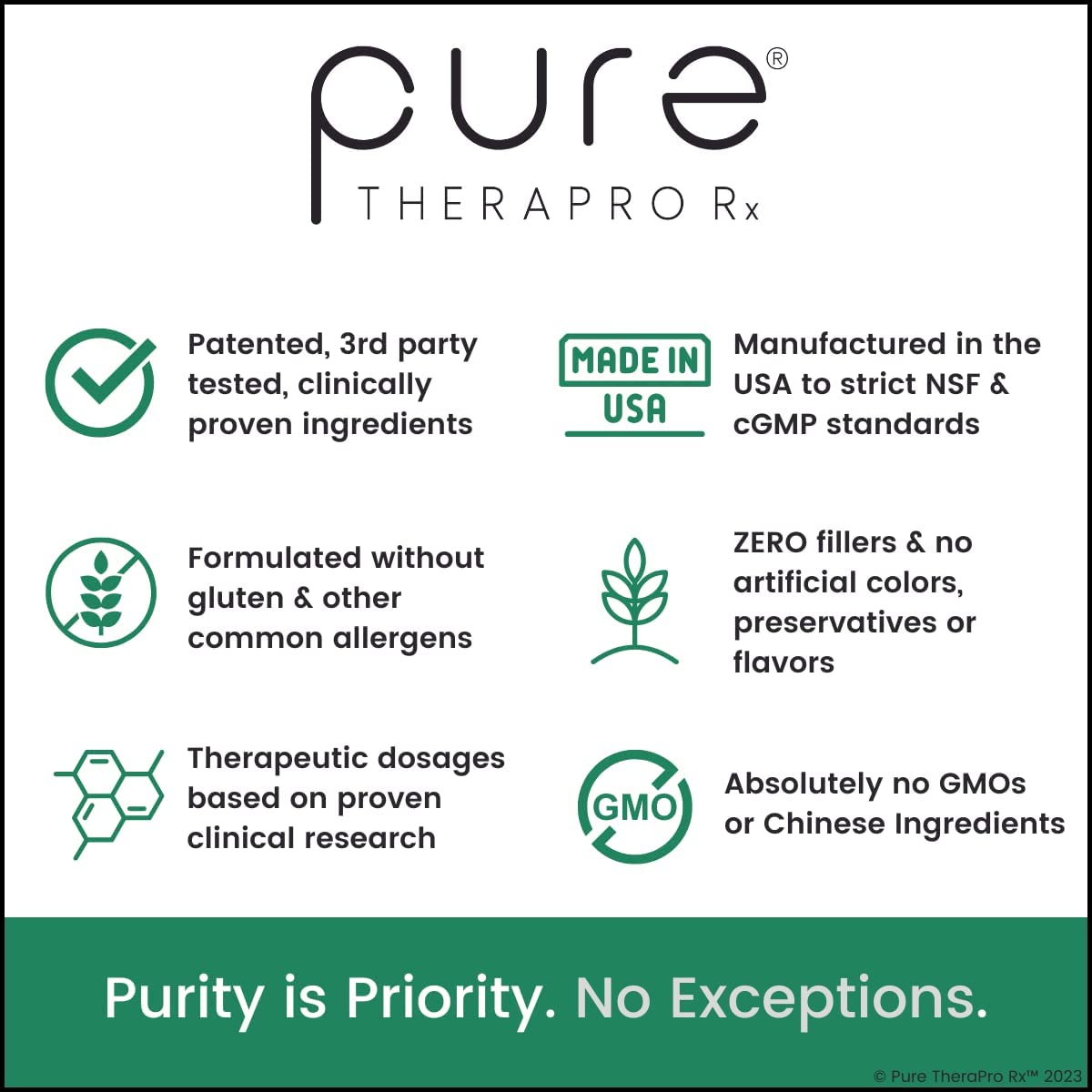 Foto 6 pulgar | Suplemento Pure Therapro Rx Zinc Defense 60 Porciones - Venta Internacional.