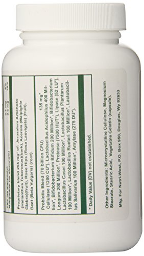 Foto 4 pulgar | Suplemento Nutri-west Total Probiotics 70 Ml 120 Cápsulas - Venta Internacional.