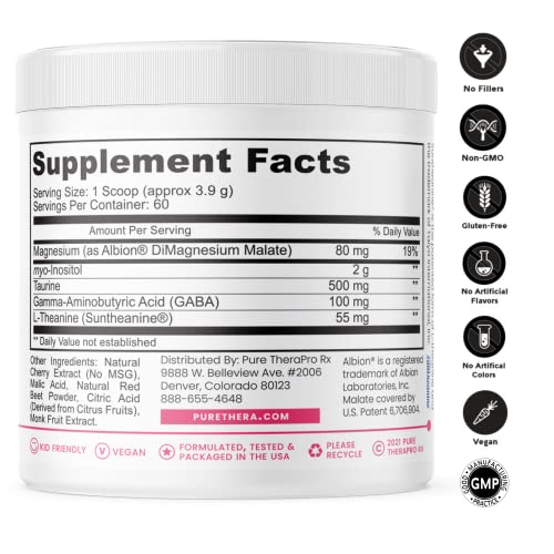 Foto 2 | Suplemento Pure Therapro Rx Just Relax Sabor A Cereza, 60 Dosis - Venta Internacional.