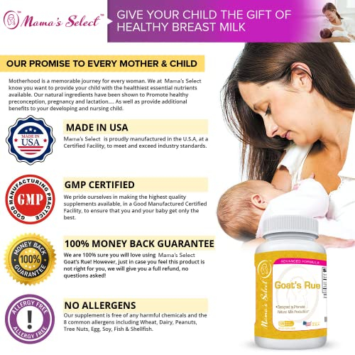 Foto 4 | Suplemento Mama's Select Goat's Rue Para Amamantar 120 Píldoras - Venta Internacional.