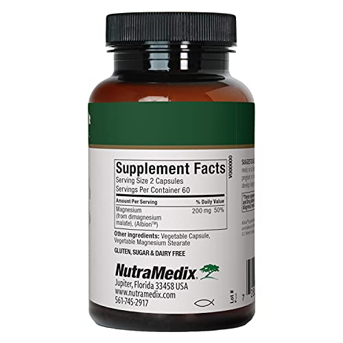 Foto 3 pulgar | Suplemento De Malato De Magnesio Nutramedix 100 Mg (120 Cápsulas) - Venta Internacional.