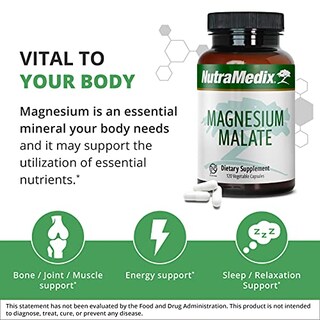 Foto 5 | Suplemento De Malato De Magnesio Nutramedix 100 Mg (120 Cápsulas) - Venta Internacional.