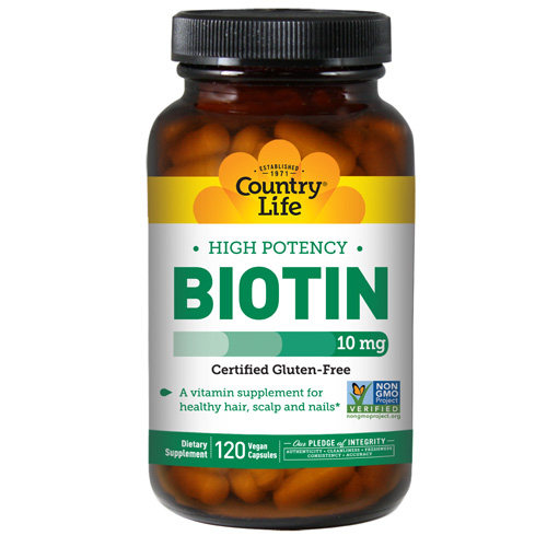 Foto 2 pulgar | Suplemento De Biotina 10 Mg 120 Cápsulas X 2 Country Life - Venta Internacional.