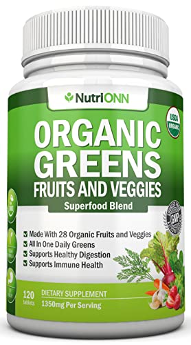 Foto 2 pulgar | Suplemento Nutrionn, Cápsulas Orgánicas Super Greens, 120 Unidades - Venta Internacional.