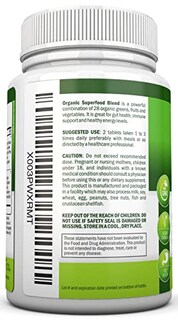 Foto 3 | Suplemento Nutrionn, Cápsulas Orgánicas Super Greens, 120 Unidades - Venta Internacional.