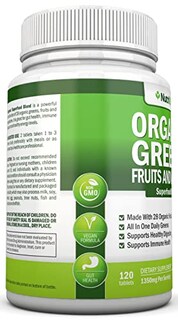 Foto 4 | Suplemento Nutrionn, Cápsulas Orgánicas Super Greens, 120 Unidades - Venta Internacional.