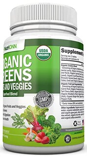 Foto 5 | Suplemento Nutrionn, Cápsulas Orgánicas Super Greens, 120 Unidades - Venta Internacional.