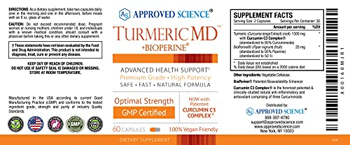 Foto 2 | Suplemento Aprobado Por Science Turmeric Md 180 Cápsulas - Venta Internacional.