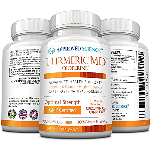Foto 4 pulgar | Suplemento Aprobado Por Science Turmeric Md 180 Cápsulas - Venta Internacional.