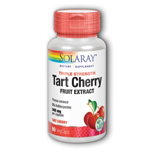 Foto 2 pulgar | Suplemento Solaray Triple Strength Tart Cherry 90 Cápsulas X2 - Venta Internacional.
