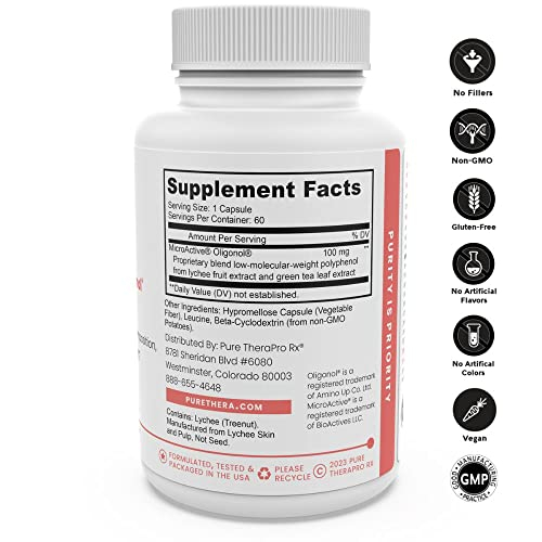 Foto 3 pulgar | Suplemento Pure Therapro Rx Microactive Oligonol 60 Cápsulas - Venta Internacional.