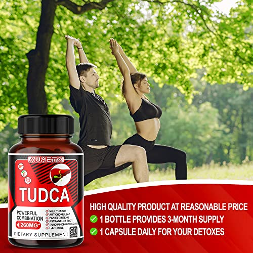 Foto 6 pulgar | Suplemento Ácido Tauroursodesoxicólico Aumeto Tudca 4260 Mg - Venta Internacional.
