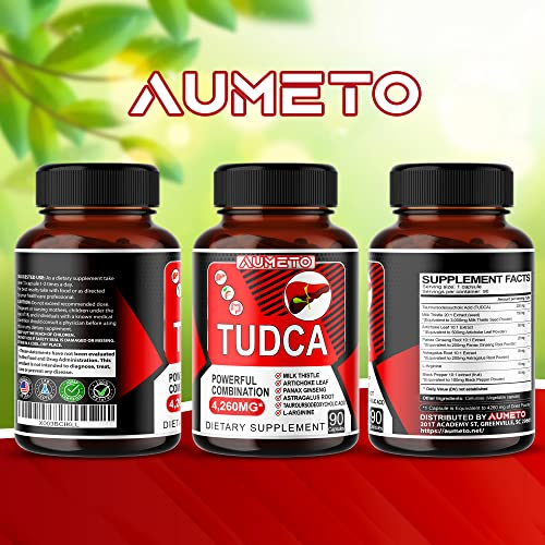 Foto 8 pulgar | Suplemento Ácido Tauroursodesoxicólico Aumeto Tudca 4260 Mg - Venta Internacional.