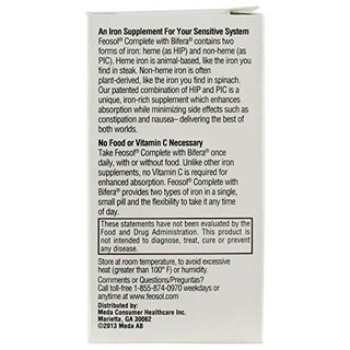 Foto 4 | Suplemento De Hierro Feosol Original 325 Mg De Sulfato Ferroso - Venta Internacional.