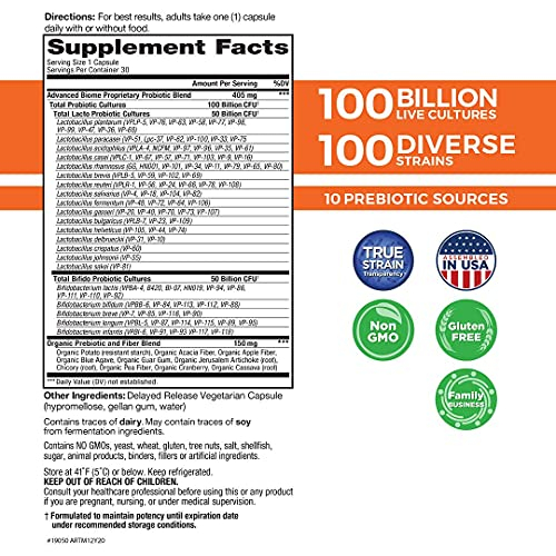 Foto 3 pulgar | Suplemento Vital Planet Vital Flora Advanced Probiotic 100b - Venta Internacional.