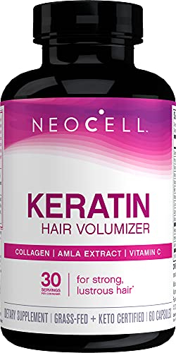 Suplemento Voluminizador Capilar Con Queratina Neocell, 60 Cápsulas - Venta Internacional.