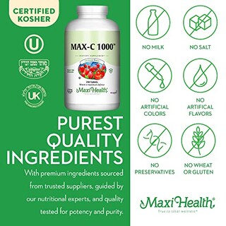 Foto 4 | Suplemento Maxi-health Max De Vitamina C De 1000 Mg Con Bioflavonoides - Venta Internacional.