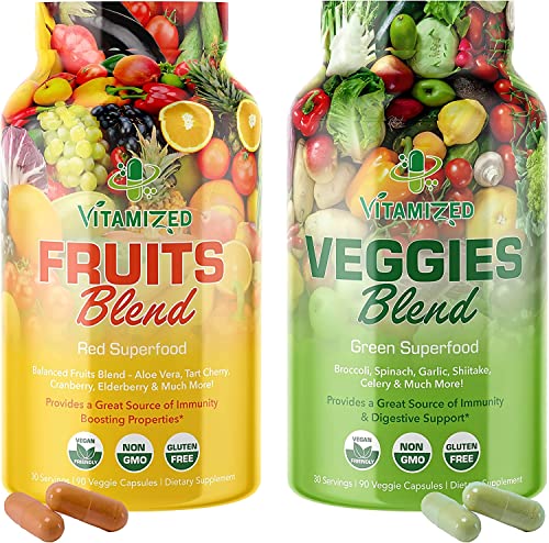 Paquete De 2 Suplementos Con Mezcla De Superalimentos De Frutas Y Verduras Vitamiz - Venta Internacional.