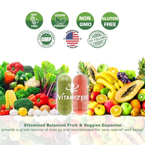 Foto 5 pulgar | Paquete De 2 Suplementos Con Mezcla De Superalimentos De Frutas Y Verduras Vitamiz - Venta Internacional.