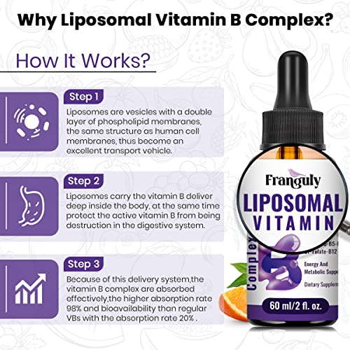Foto 4 pulgar | Suplemento Complejo Liposomal de Vitamina B Franguly 60 ml - Venta Internacional