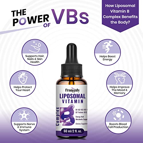 Foto 6 pulgar | Suplemento Complejo Liposomal de Vitamina B Franguly 60 ml - Venta Internacional
