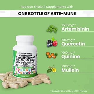 Foto 3 | Supplement Clean Nutraceuticals, Artemisinina, 2500 Mg De Quercetina - Venta Internacional.