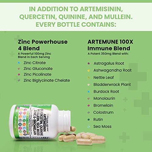Foto 5 pulgar | Supplement Clean Nutraceuticals, Artemisinina, 2500 Mg De Quercetina - Venta Internacional.