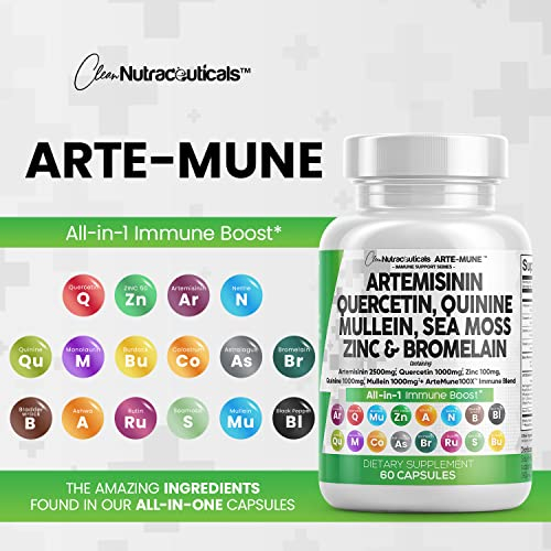 Foto 8 pulgar | Supplement Clean Nutraceuticals, Artemisinina, 2500 Mg De Quercetina - Venta Internacional.