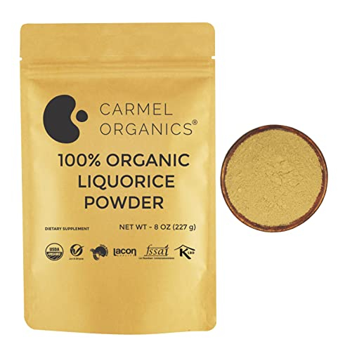 Foto 2 pulgar | Raíz De Regaliz En Polvo Carmel Organics 250 Ml - Venta Internacional.
