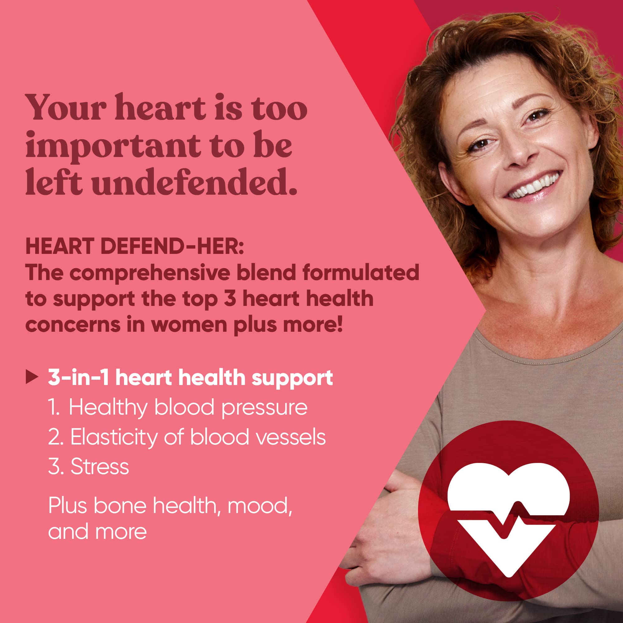 Foto 4 pulgar | Suplemento Eu Natural Heart Defend-her Women's Heart Health - Venta Internacional.
