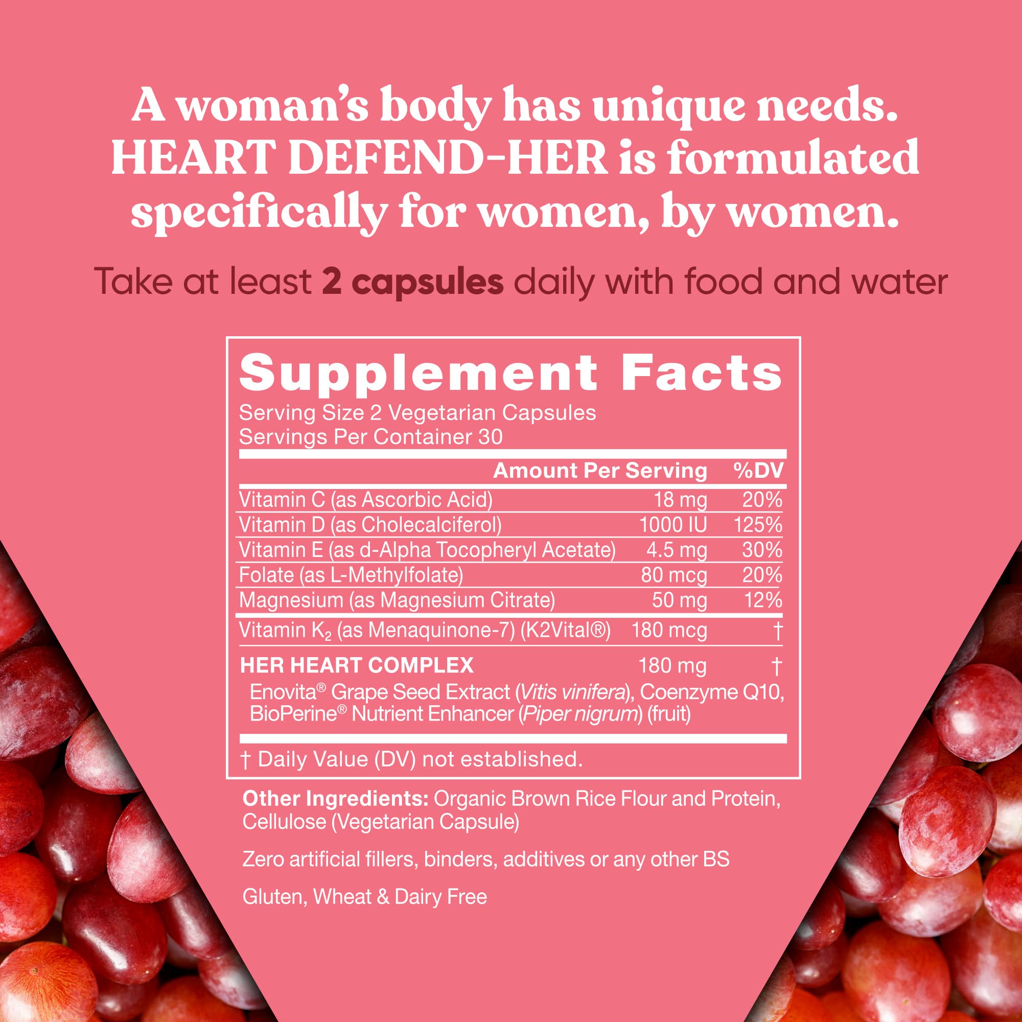 Foto 6 pulgar | Suplemento Eu Natural Heart Defend-her Women's Heart Health - Venta Internacional.