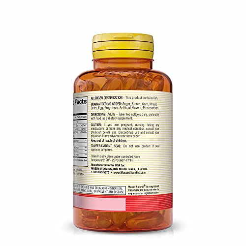 Foto 4 pulgar | Suplemento Mason Natural Heart Trio Co Q10, Vitamina E Y Pescado - Venta Internacional.