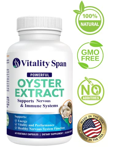 Foto 3 pulgar | Suplemento Vitality Span Con Extracto De Ostra, 500 Mg, 60 Cápsulas Vegetarianas - Venta Internacional.