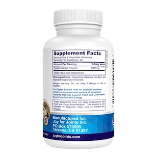 Foto 3 | Suplemento Vitality Span Con Extracto De Ostra, 500 Mg, 60 Cápsulas Vegetarianas - Venta Internacional.