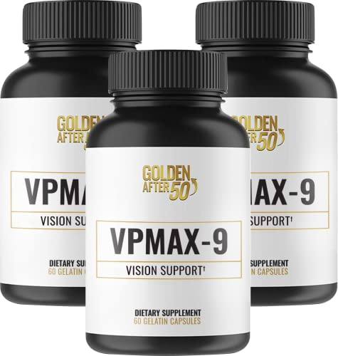 Suplemento Golden After 50 Vpmax-9 Vision Support, 3 Botellas - Venta Internacional.