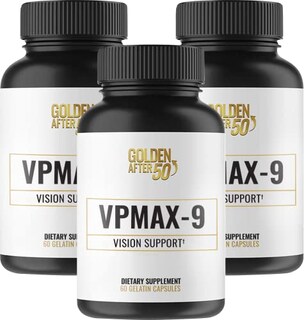 Foto 1 | Suplemento Golden After 50 Vpmax-9 Vision Support, 3 Botellas - Venta Internacional.