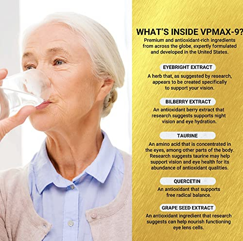 Foto 7 pulgar | Suplemento Golden After 50 Vpmax-9 Vision Support, 3 Botellas - Venta Internacional.