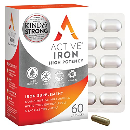 Foto 2 pulgar | Suplemento De Hierro Activeiron High Potency 25 Mg (60 Cápsulas) - Venta Internacional.