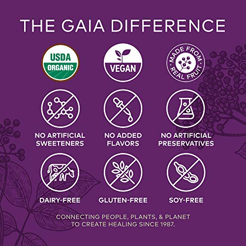 Foto 3 pulgar | Gomitas Gaia Herbs Gaiakids Black Elderberry Daily 40 Unidades - Venta Internacional.