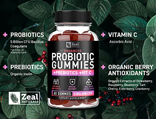 Foto 3 pulgar | Gomitas Probióticas Zeal Naturals Con 5 Mil Millones De Cfu Para Adultos/ - Venta Internacional.