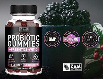 Foto 5 | Gomitas Probióticas Zeal Naturals Con 5 Mil Millones De Cfu Para Adultos/ - Venta Internacional.
