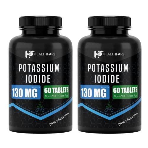 Foto 2 pulgar | Tabletas De Yoduro De Potasio Supplement Healthfare De 130 Mg (120) - Venta Internacional.