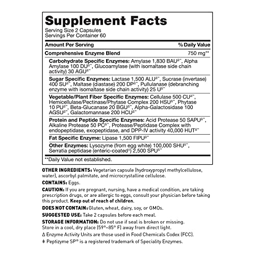 Foto 4 pulgar | Suplemento Dr. Amy Myers Digestive Enzymes 120 Cápsulas - Venta Internacional.