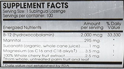 Foto 2 | Suplemento Perque Activated B-12 Guard 2000 Mcg 100 Pastillas - Venta Internacional.