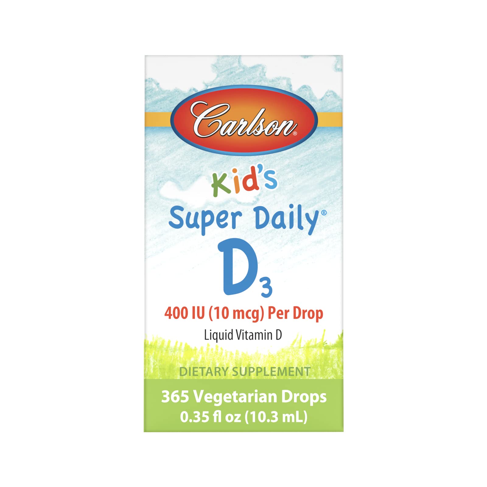 Foto 7 pulgar | Suplemento De Vitamina D Carlson Kid's Super Daily D3 400 Ui - Venta Internacional.