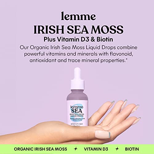 Foto 5 pulgar | Suplemento Lemme Irish Sea Moss, Gotas Líquidas Orgánicas, 30 Ml - Venta Internacional.