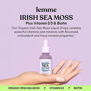 Foto 4 | Suplemento Lemme Irish Sea Moss, Gotas Líquidas Orgánicas, 30 Ml - Venta Internacional.