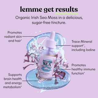 Foto 5 | Suplemento Lemme Irish Sea Moss, Gotas Líquidas Orgánicas, 30 Ml - Venta Internacional.