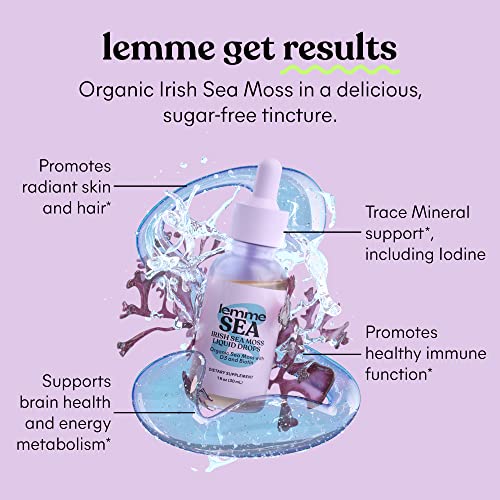 Foto 7 pulgar | Suplemento Lemme Irish Sea Moss, Gotas Líquidas Orgánicas, 30 Ml - Venta Internacional.